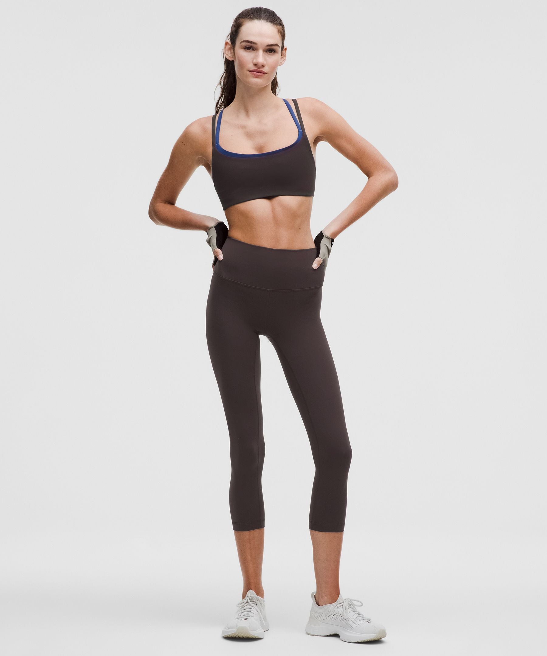 Lululemon Wunder Train High-Rise Crop 23" Sequoia
