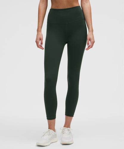 Lululemon Wunder Train High-Rise Crop 23" Rainforest Green
