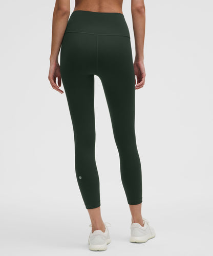 Lululemon Wunder Train High-Rise Crop 23" Rainforest Green