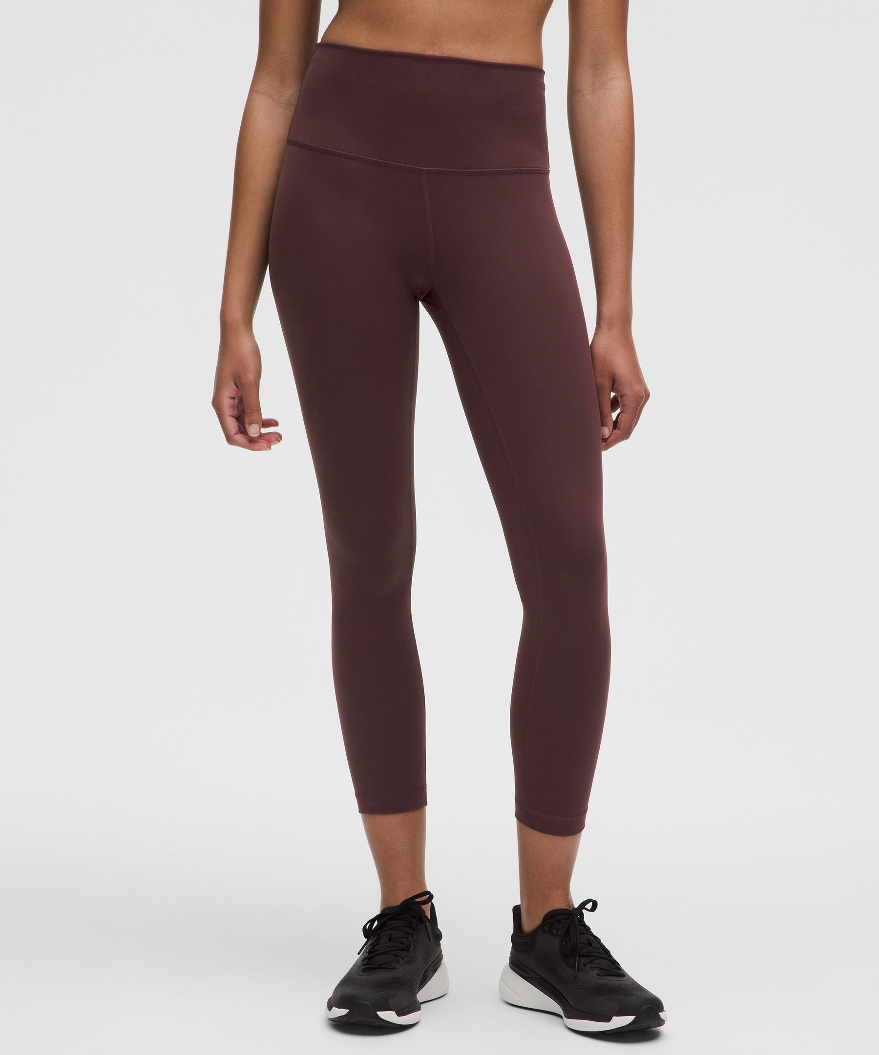 Lululemon Wunder Train High-Rise Crop 23" Goodnight Plum