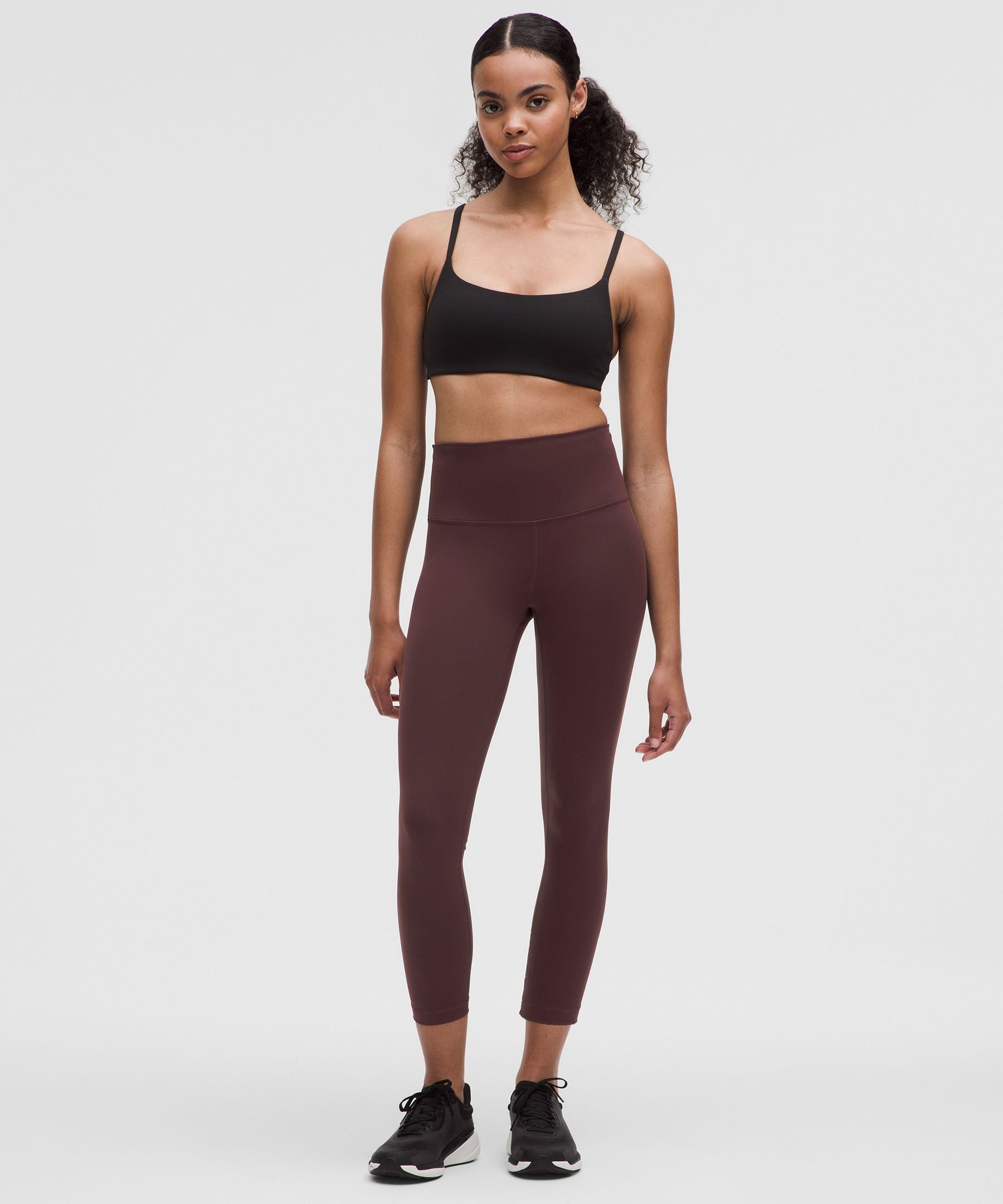 Lululemon Wunder Train High-Rise Crop 23" Goodnight Plum