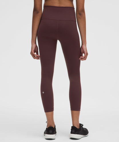 Lululemon Wunder Train High-Rise Crop 23" Goodnight Plum