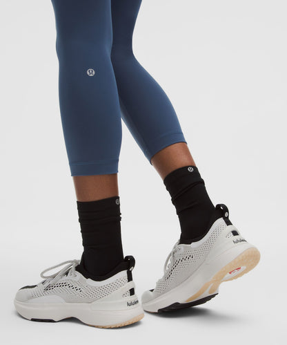 Lululemon Wunder Train High-Rise Crop 23" Blue Twill