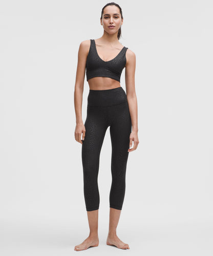 Lululemon lululemon Align High-Rise Crop 21" Leopardo Shift Micro Emboss Black