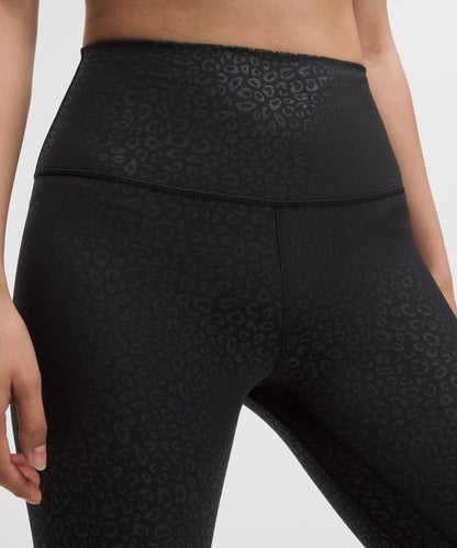 Lululemon lululemon Align High-Rise Crop 23" Leopardo Shift Micro Emboss Black