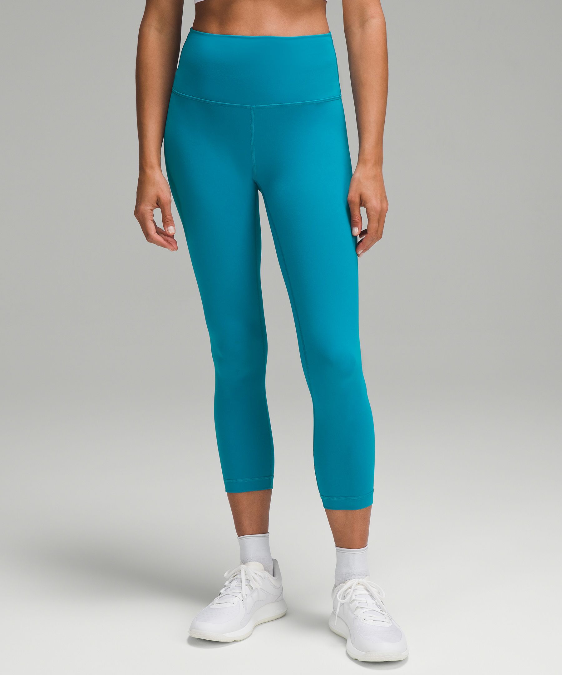 Lululemon Wunder Train High-Rise Crop 23" Hawaiian Blue