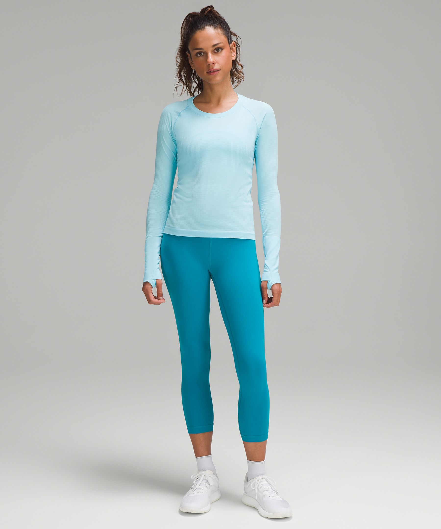 Lululemon Wunder Train High-Rise Crop 23" Hawaiian Blue