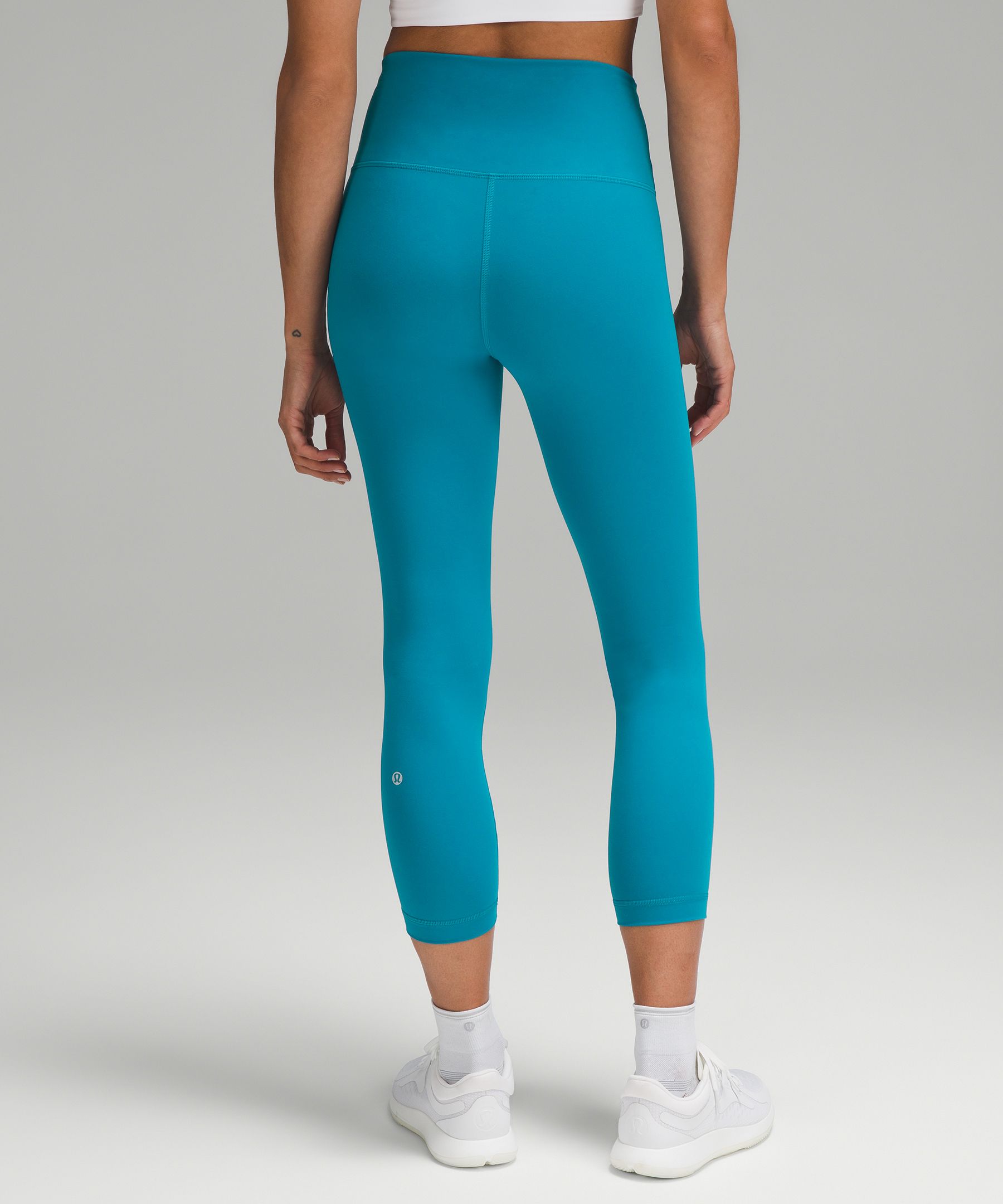 Lululemon Wunder Train High-Rise Crop 23" Hawaiian Blue