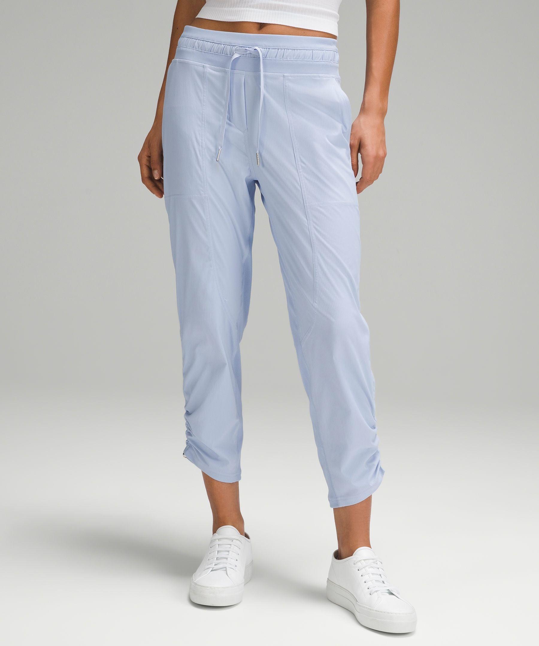 Lululemon Dance Studio Mid-Rise Cropped Pant Blue Linen