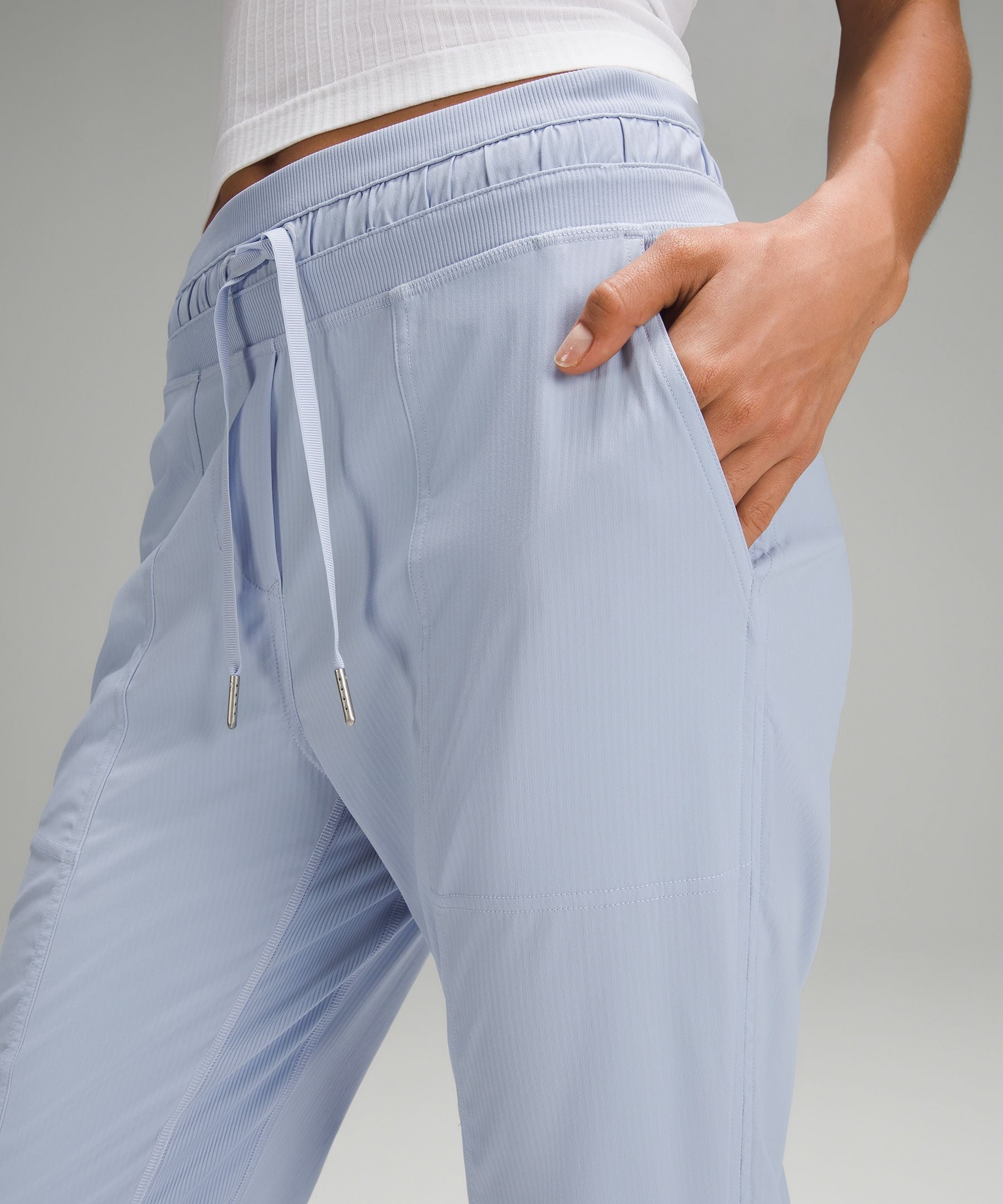 Lululemon Dance Studio Mid-Rise Cropped Pant Blue Linen