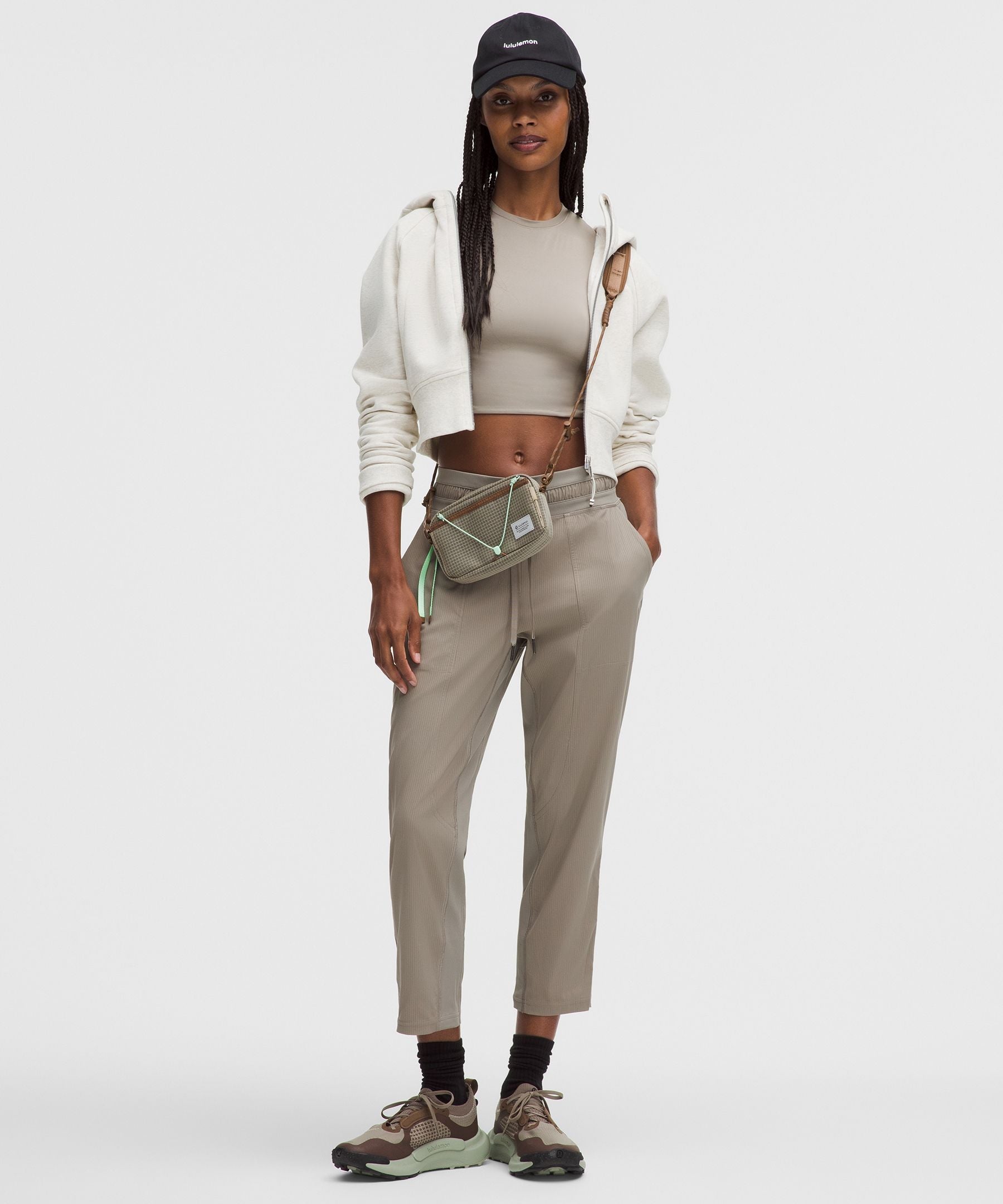 Lululemon Dance Studio Mid-Rise Cropped Pant Warm Ash Grey