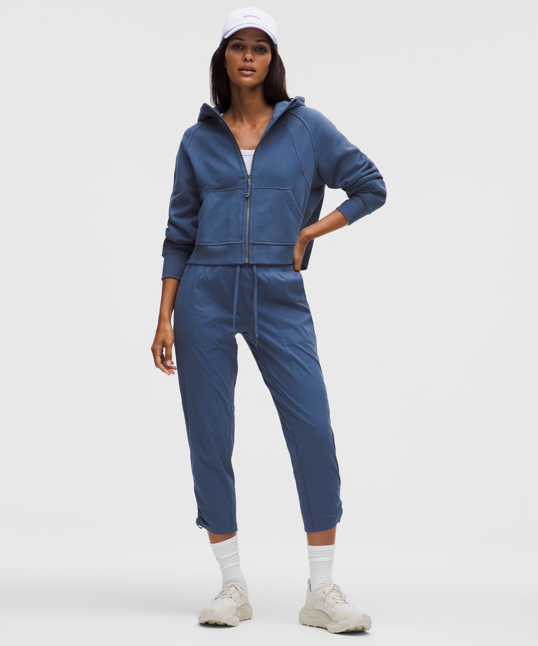 Lululemon Dance Studio Mid-Rise Cropped Pant Blue Twill
