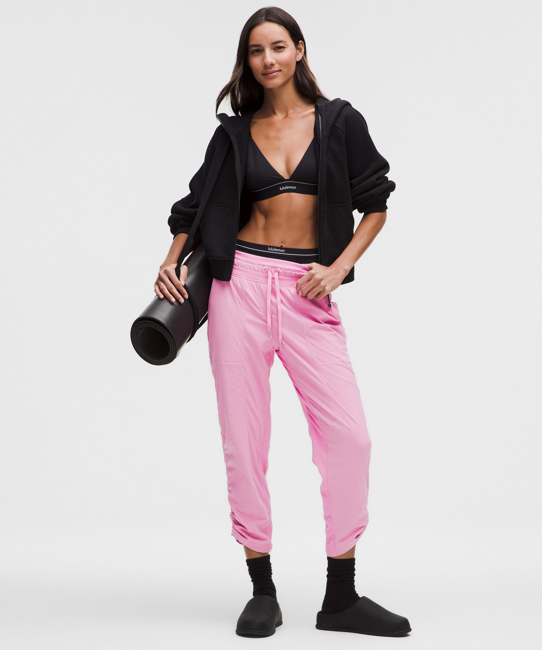 Lululemon Dance Studio Mid-Rise Cropped Pant Pink Frosting