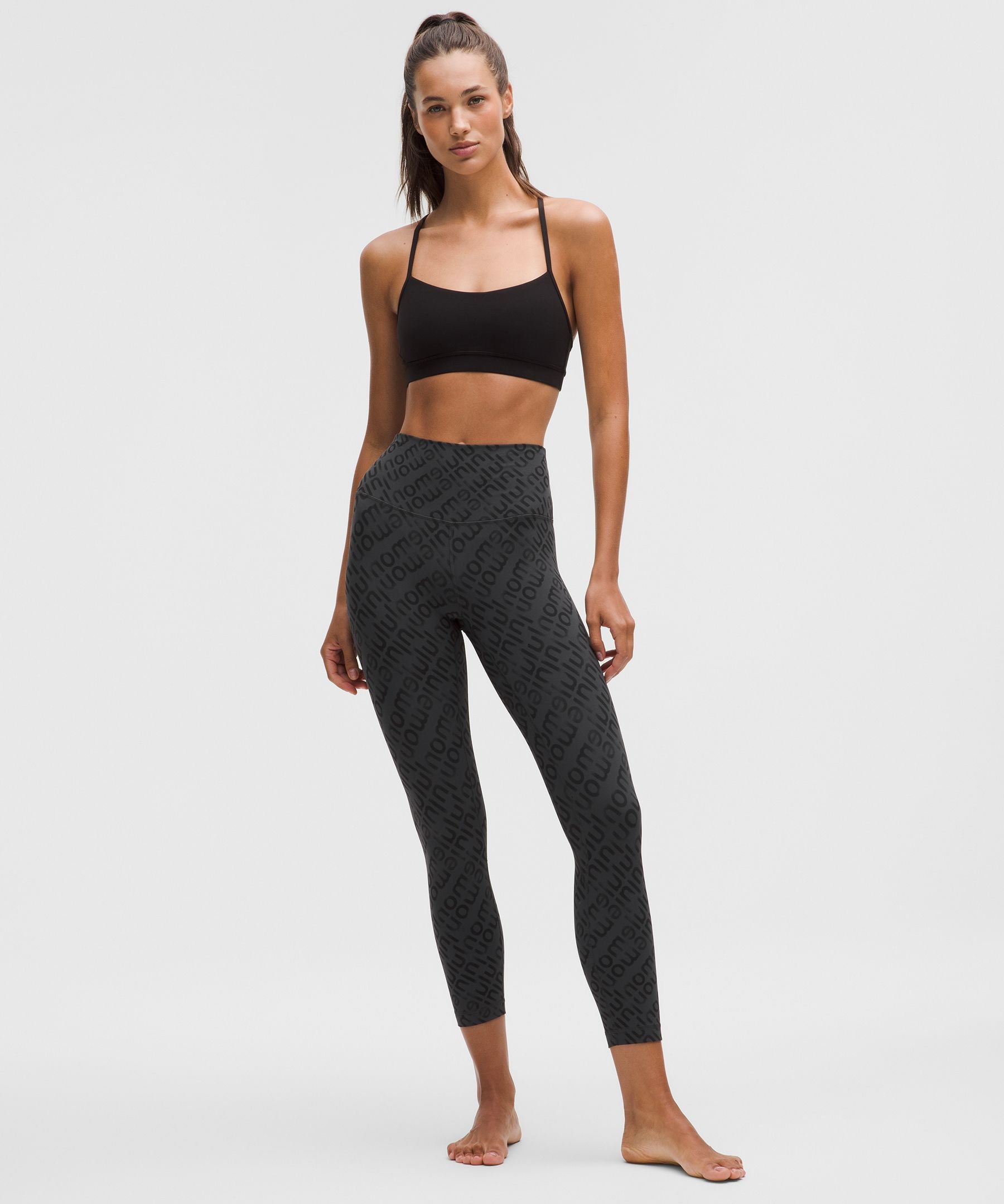 Lululemon lululemon Align High-Rise Crop 23" Flux Wordmark Black Multi