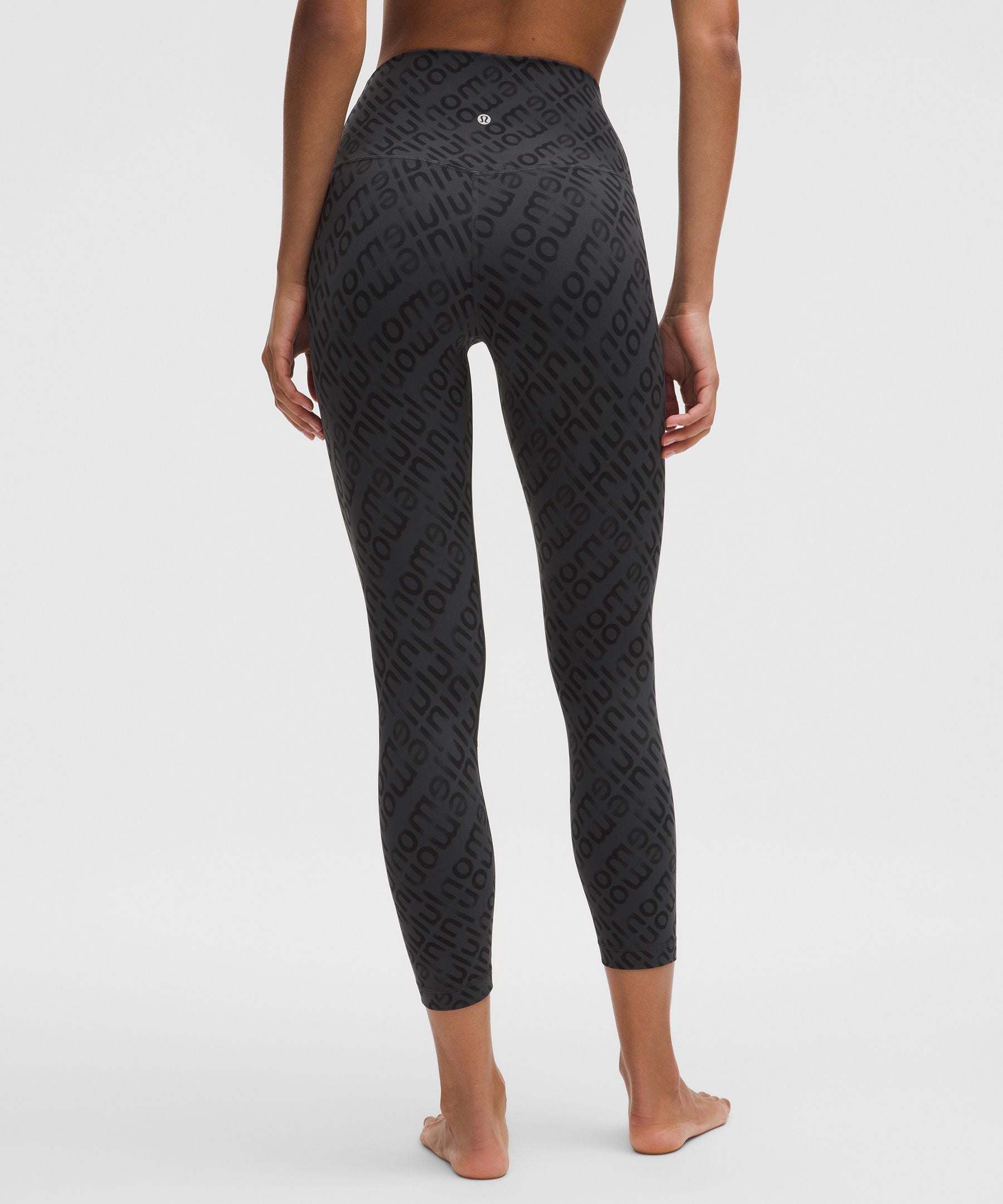 Lululemon lululemon Align High-Rise Crop 23" Flux Wordmark Black Multi