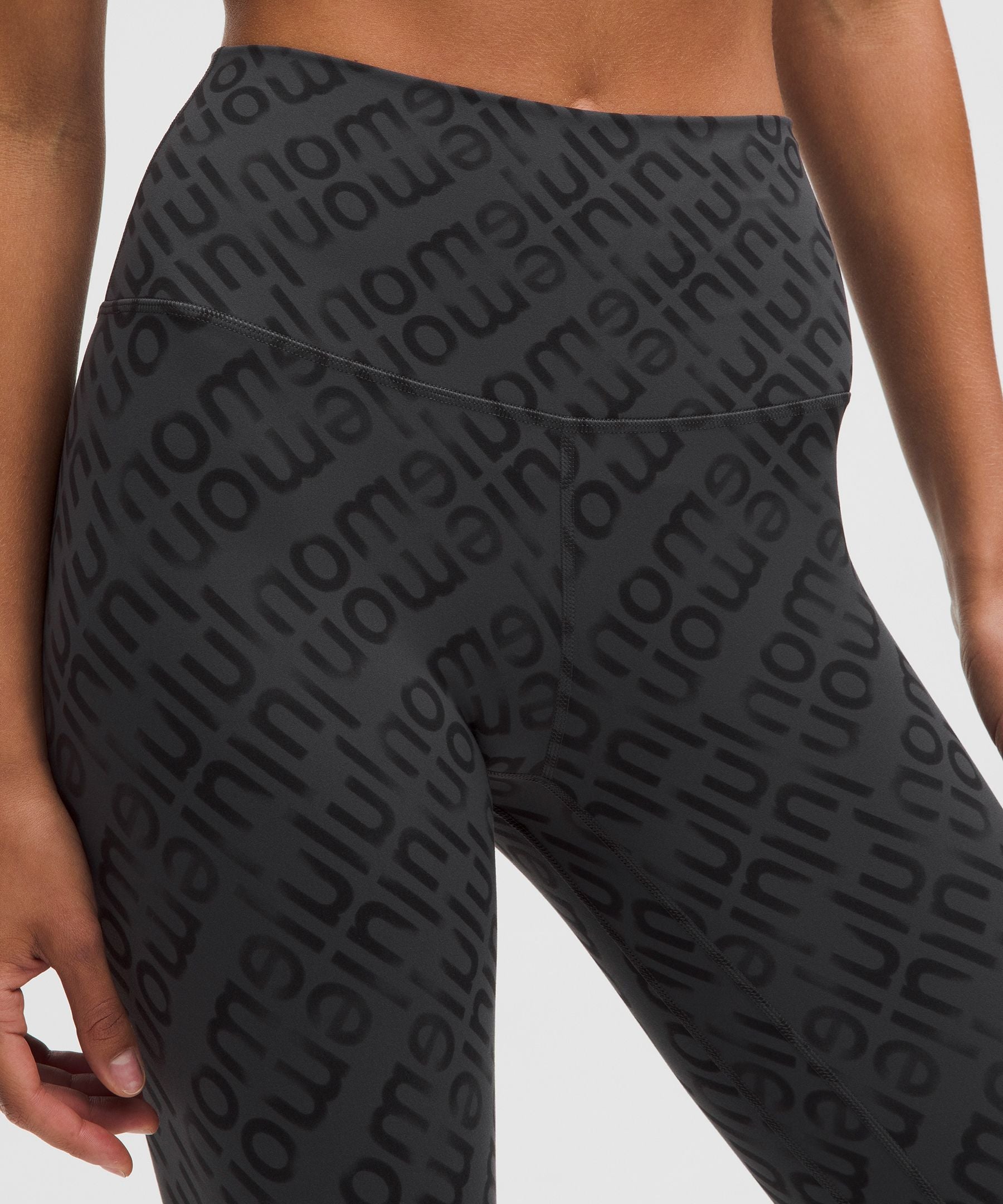 Lululemon lululemon Align High-Rise Crop 23" Flux Wordmark Black Multi