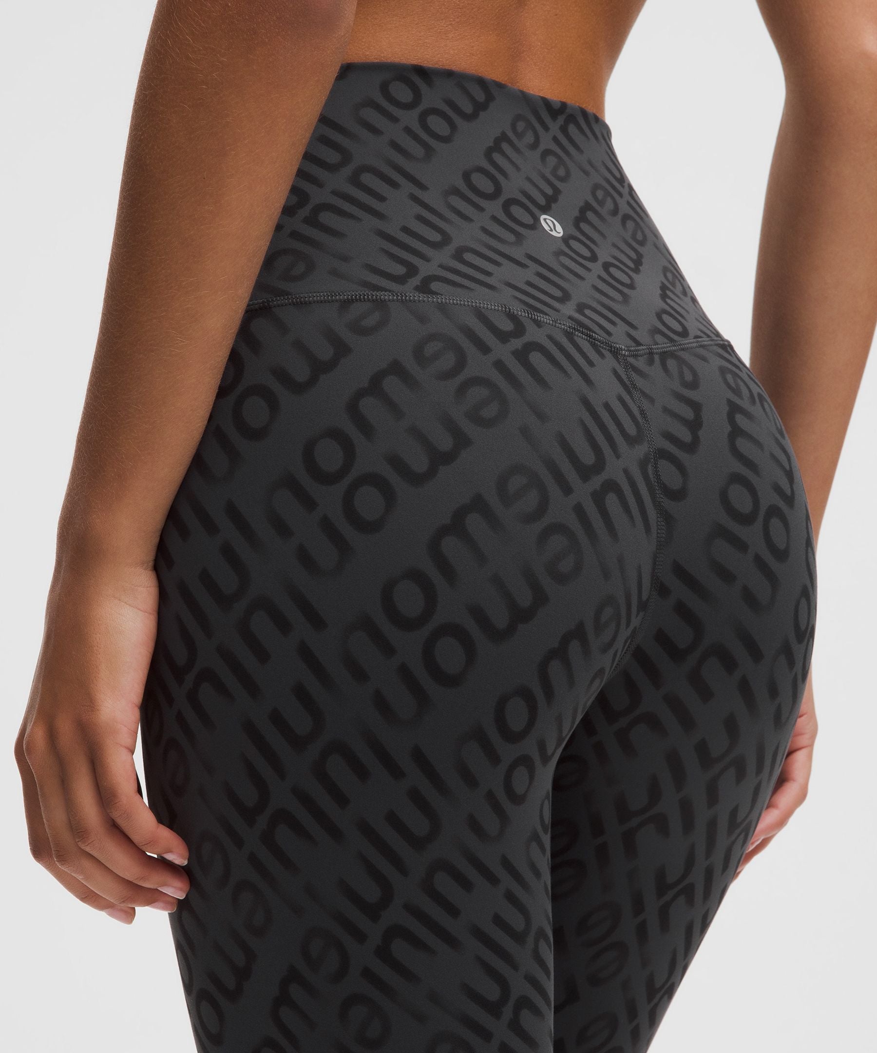 Lululemon lululemon Align High-Rise Crop 23" Flux Wordmark Black Multi
