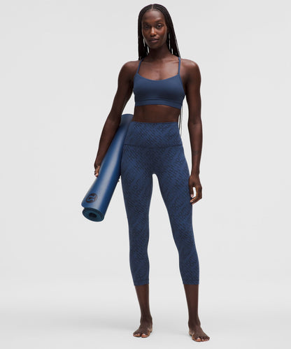 Lululemon lululemon Align High-Rise Crop 23" Flux Wordmark Blue Multi
