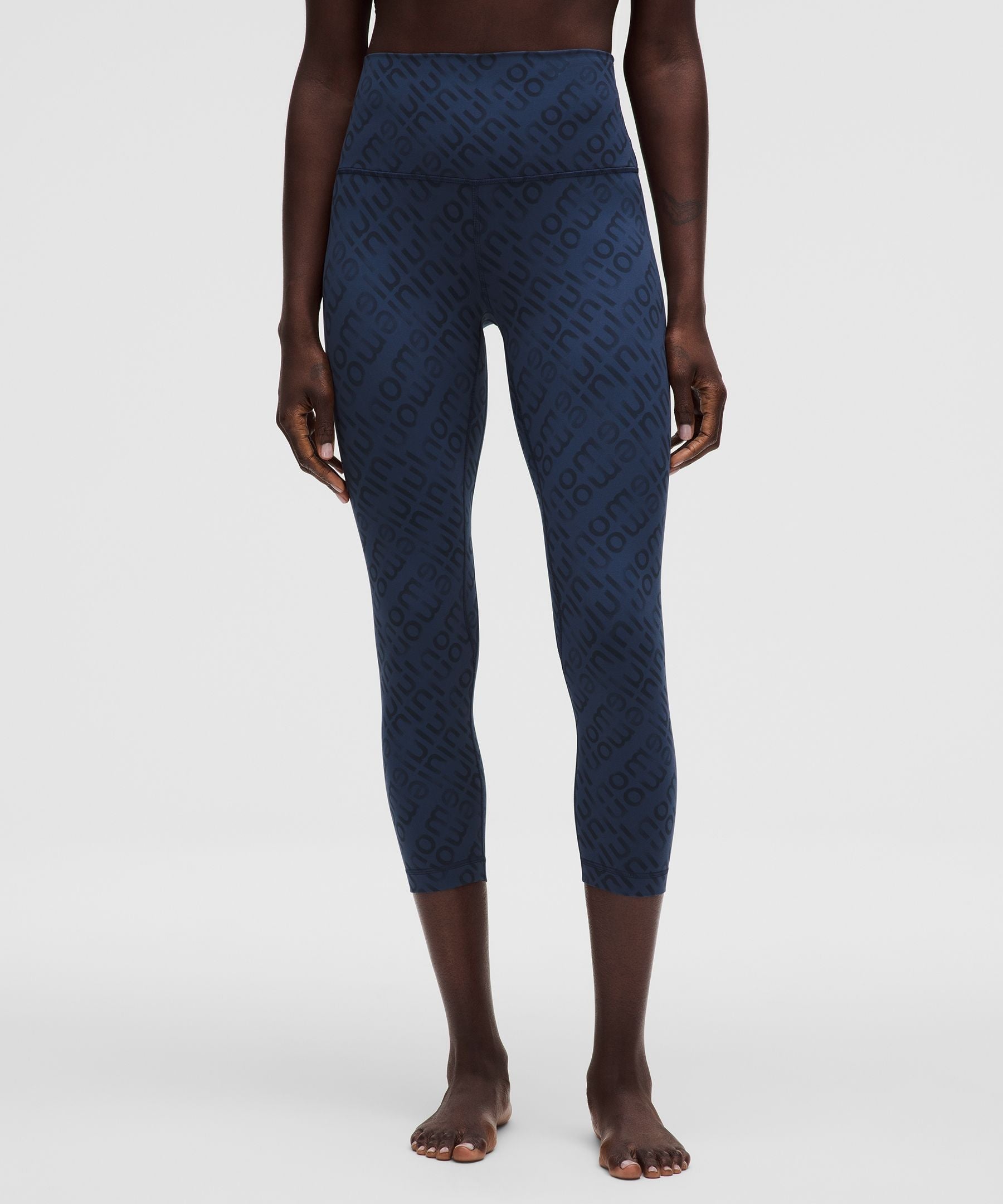 Lululemon lululemon Align High-Rise Crop 23" Flux Wordmark Blue Multi
