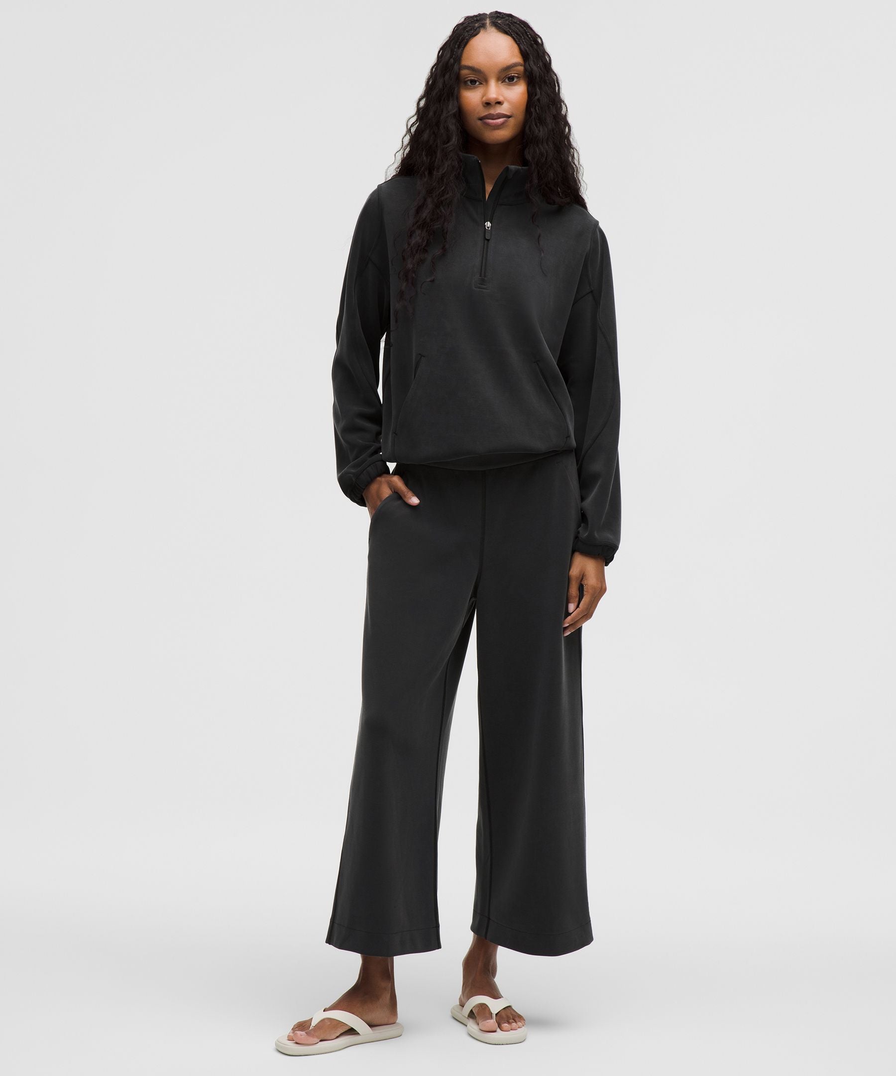 Lululemon Softstreme High-Rise Wide-Leg Cropped Pant