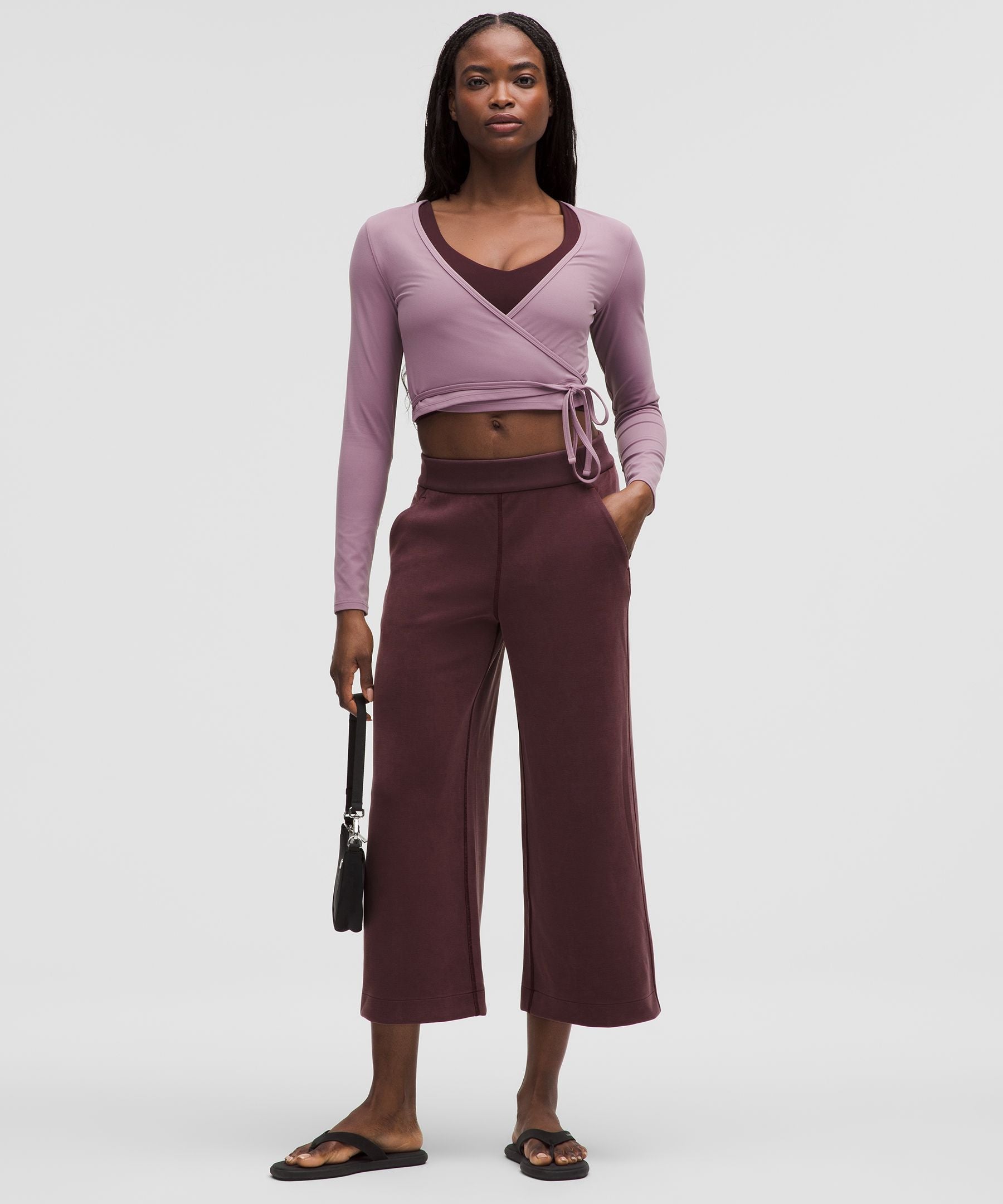Lululemon Softstreme High-Rise Wide-Leg Cropped Pant