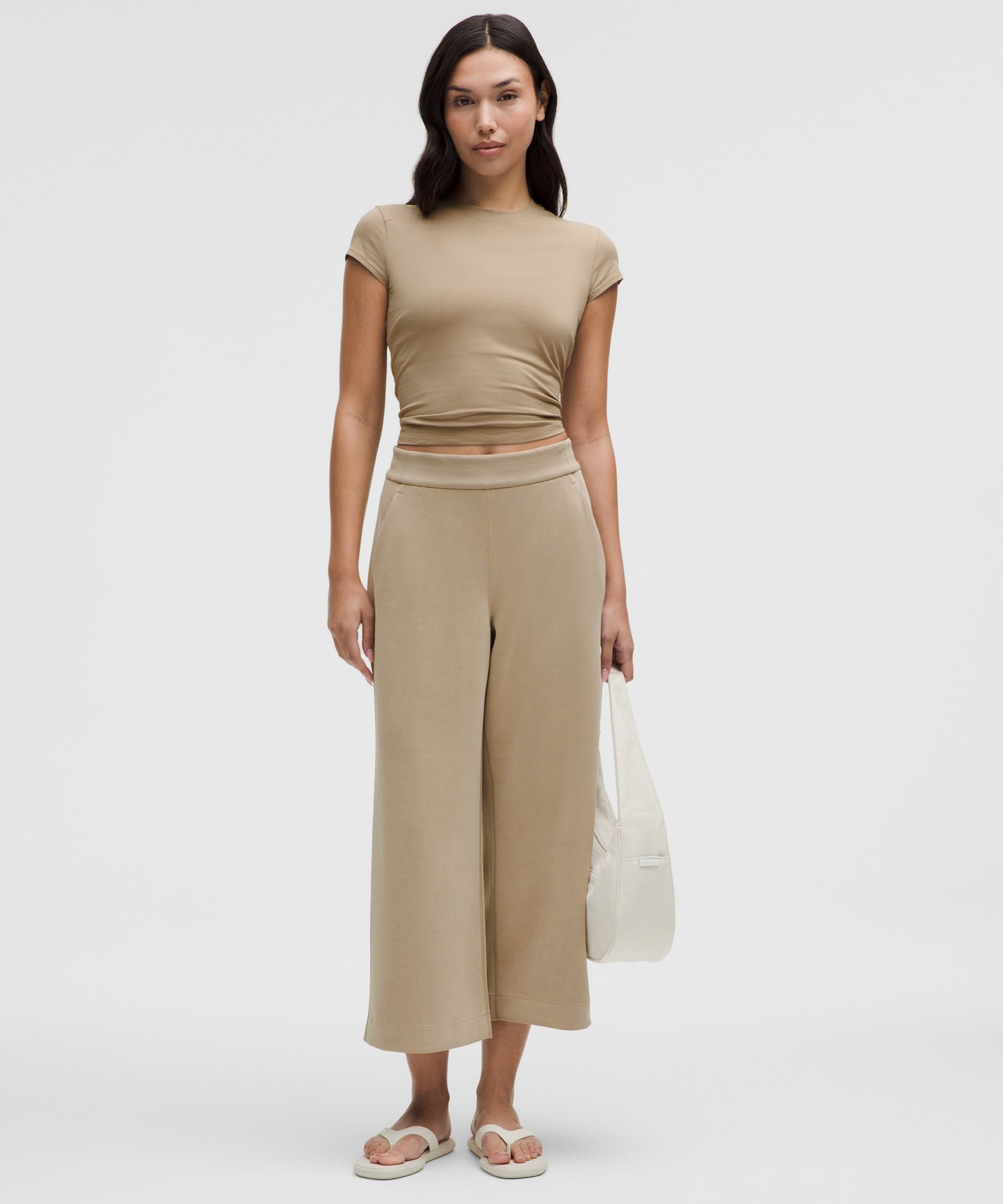 Lululemon Softstreme High-Rise Wide-Leg Cropped Pant