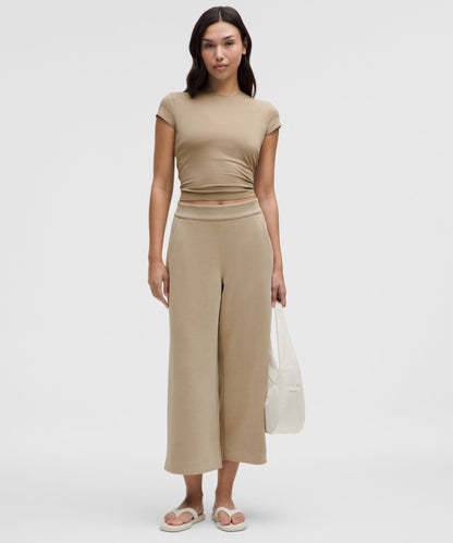 Lululemon Softstreme High-Rise Wide-Leg Cropped Pant