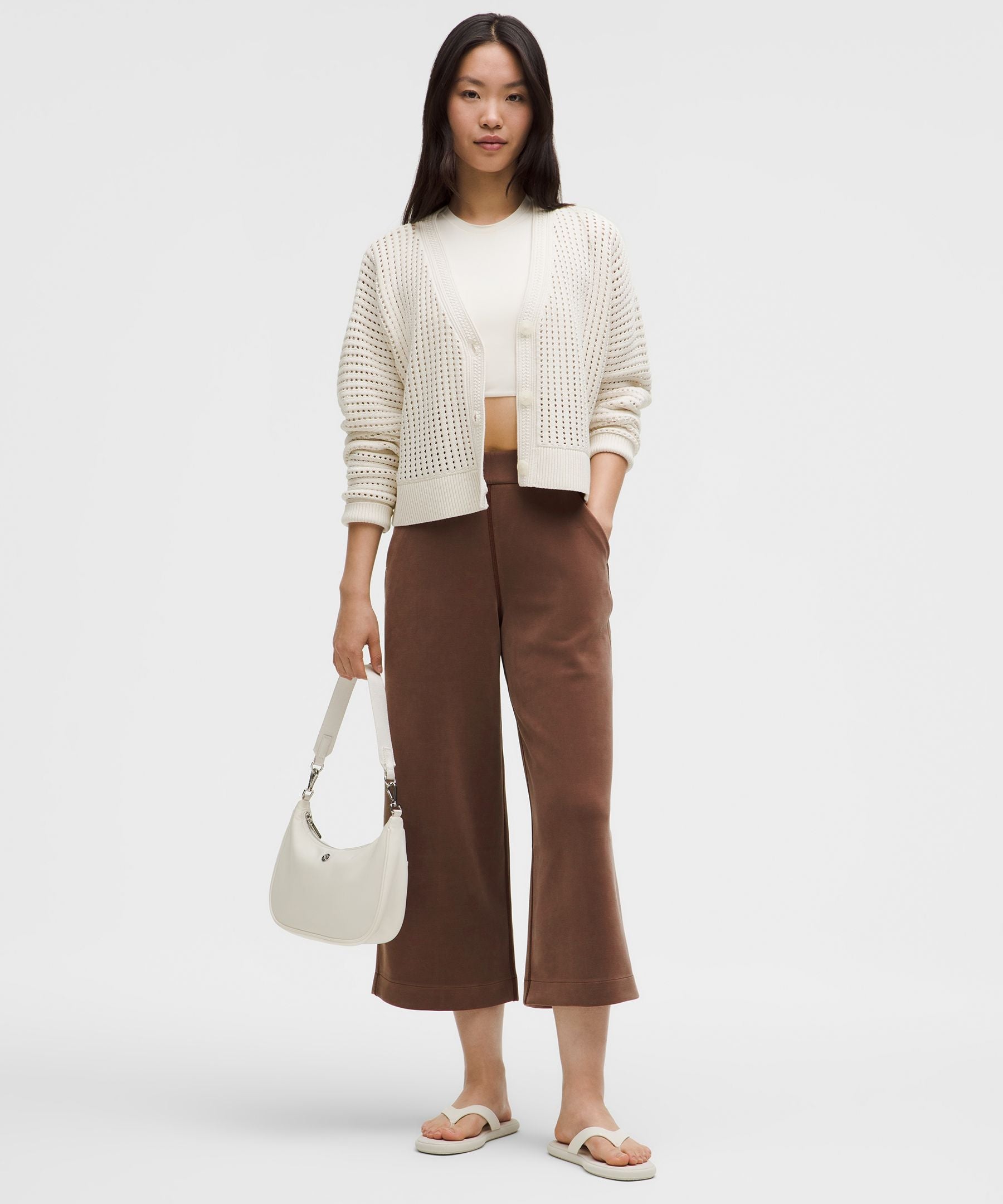 Lululemon Softstreme High-Rise Wide-Leg Cropped Pant