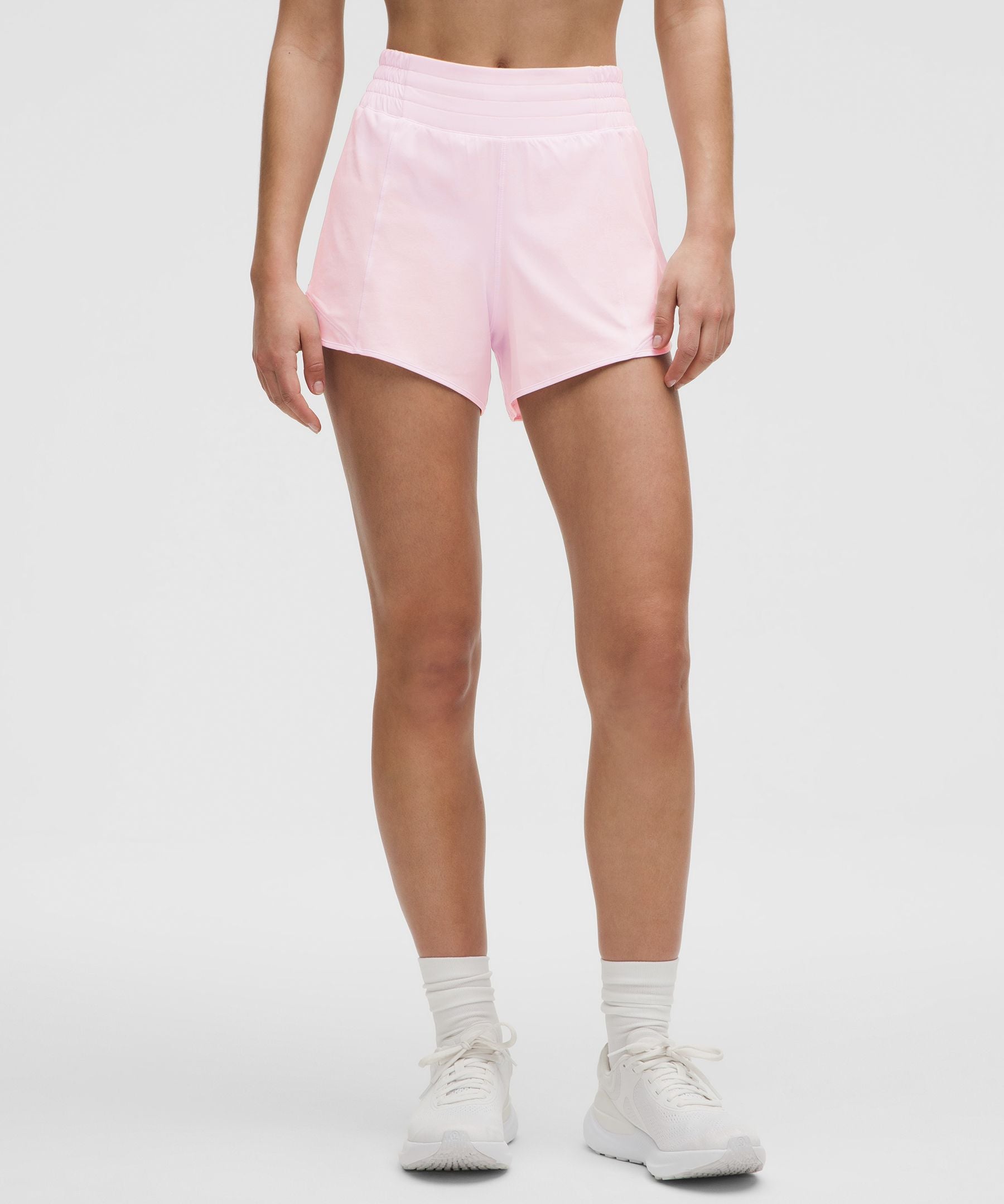 Lululemon Hotty Hot High-Rise Lined Short 4" Pink Organza
