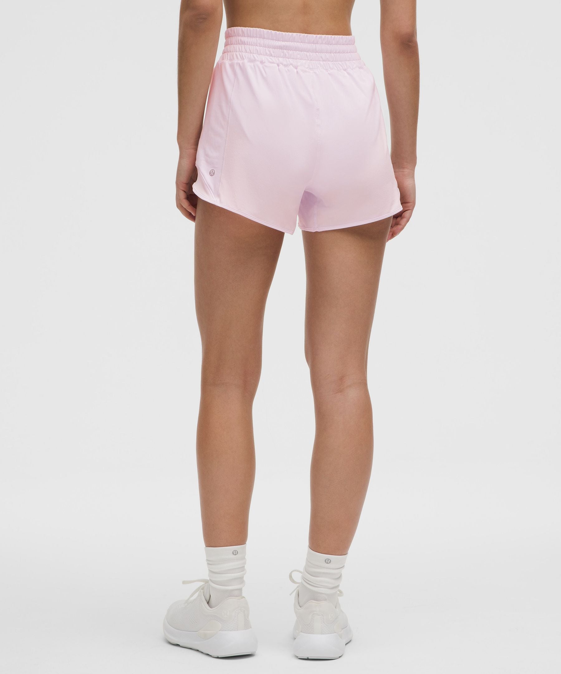Lululemon Hotty Hot High-Rise Lined Short 4" Pink Organza