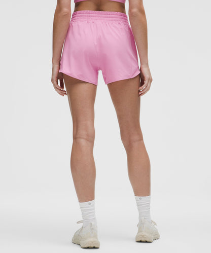 Lululemon Hotty Hot High-Rise Lined Short 4" Pink Frosting