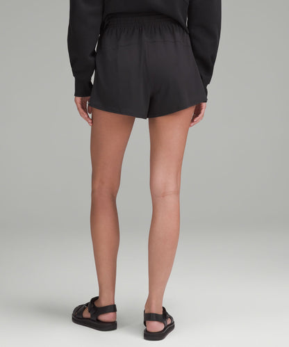 Lululemon Court Rival High-Rise Short 3" Black/White
