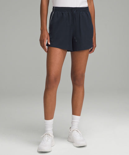 Lululemon Court Rival High-Rise Short 3" True Navy/White