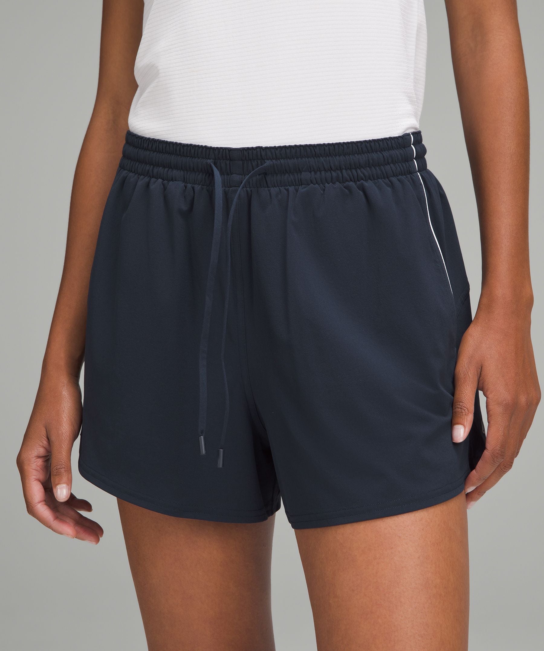 Lululemon Court Rival High-Rise Short 3" True Navy/White