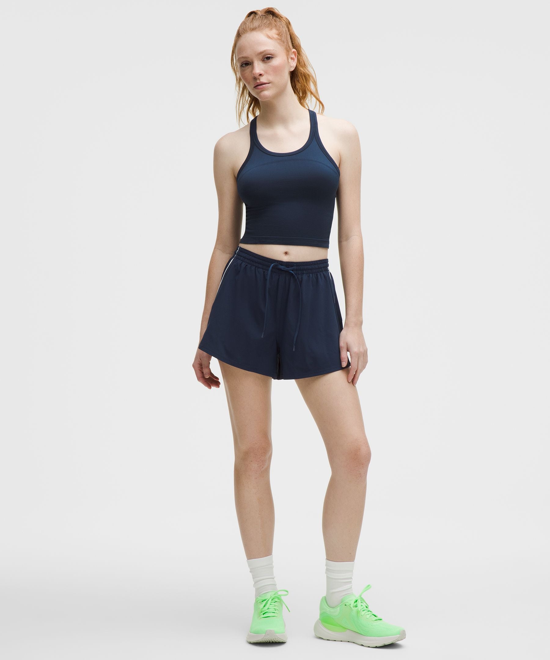 Lululemon Court Rival High-Rise Short 3" Club Blue/White