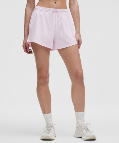Lululemon Court Rival High-Rise Short 3" Pink Organza/White