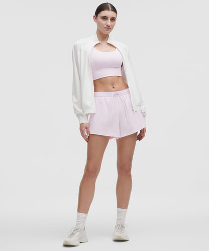Lululemon Court Rival High-Rise Short 3" Pink Organza/White