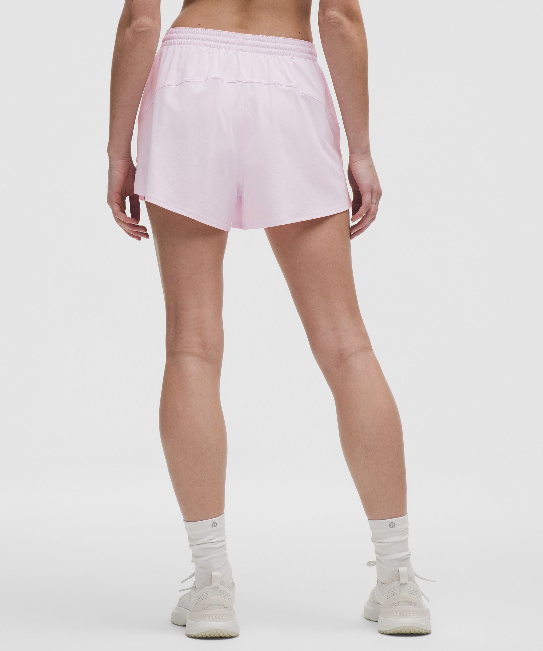 Lululemon Court Rival High-Rise Short 3" Pink Organza/White