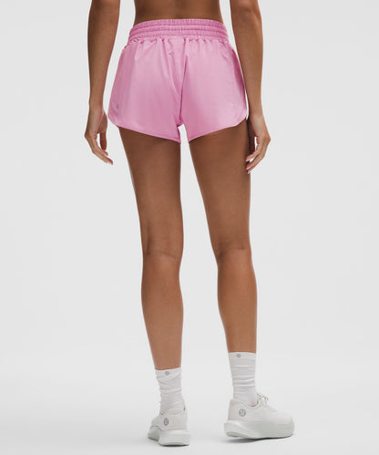 Lululemon Hotty Hot High-Rise Lined Short 2.5" Pink Frosting