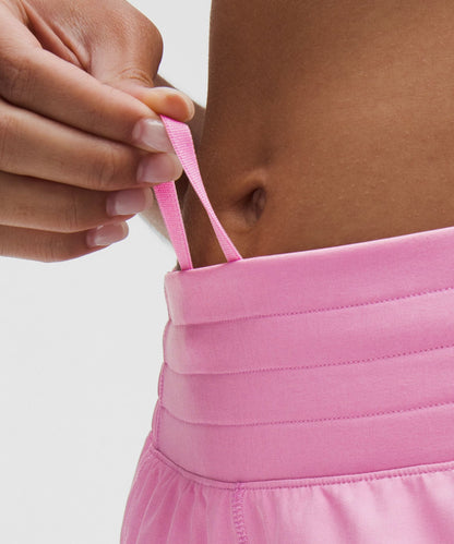 Lululemon Hotty Hot High-Rise Lined Short 2.5" Pink Frosting