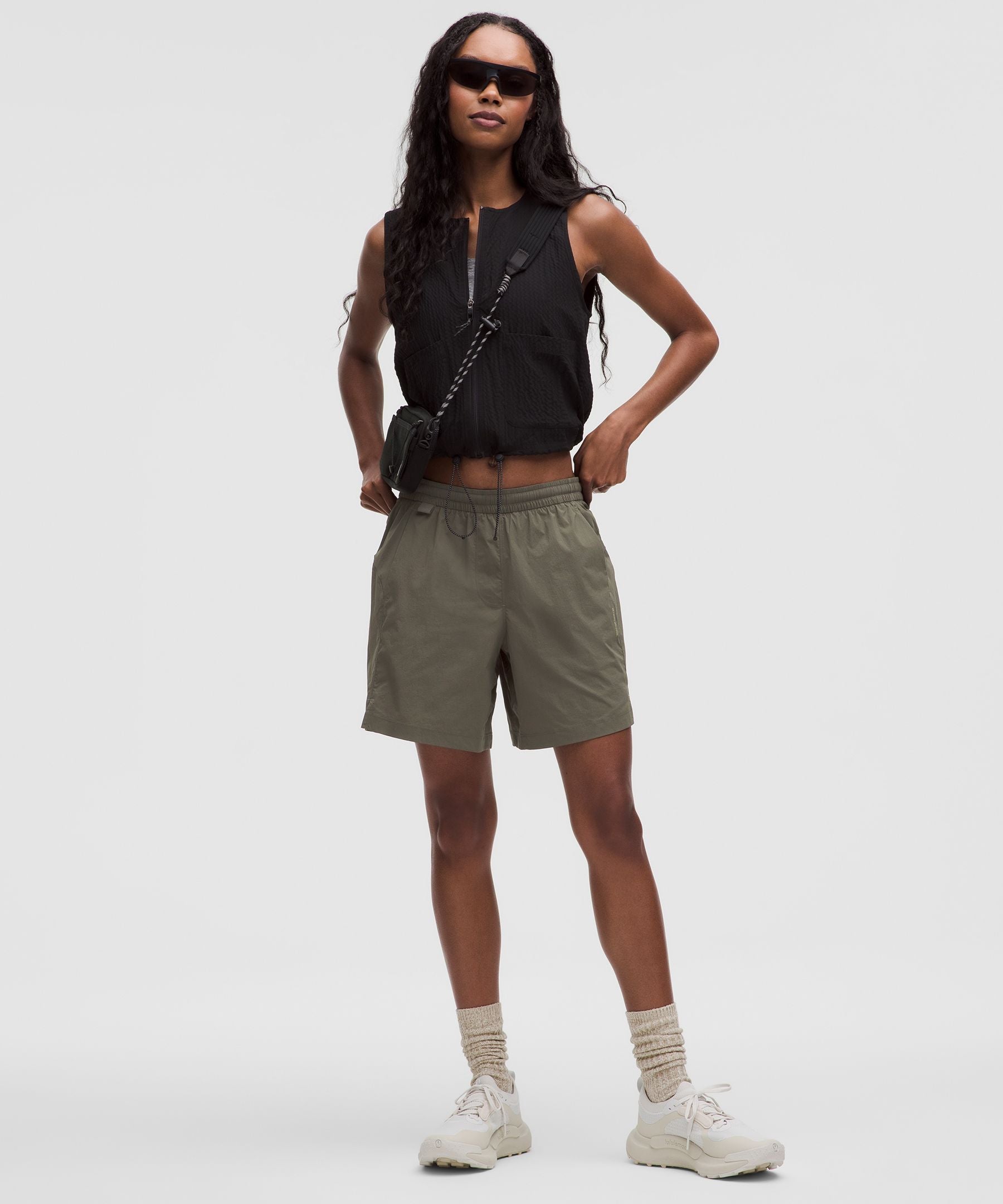 Lululemon Women's Glyde Relaxed Mid-Rise Hiking Short 7"