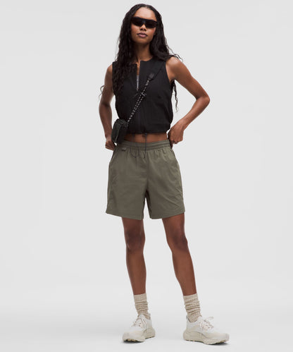 Lululemon Women's Glyde Relaxed Mid-Rise Hiking Short 7"