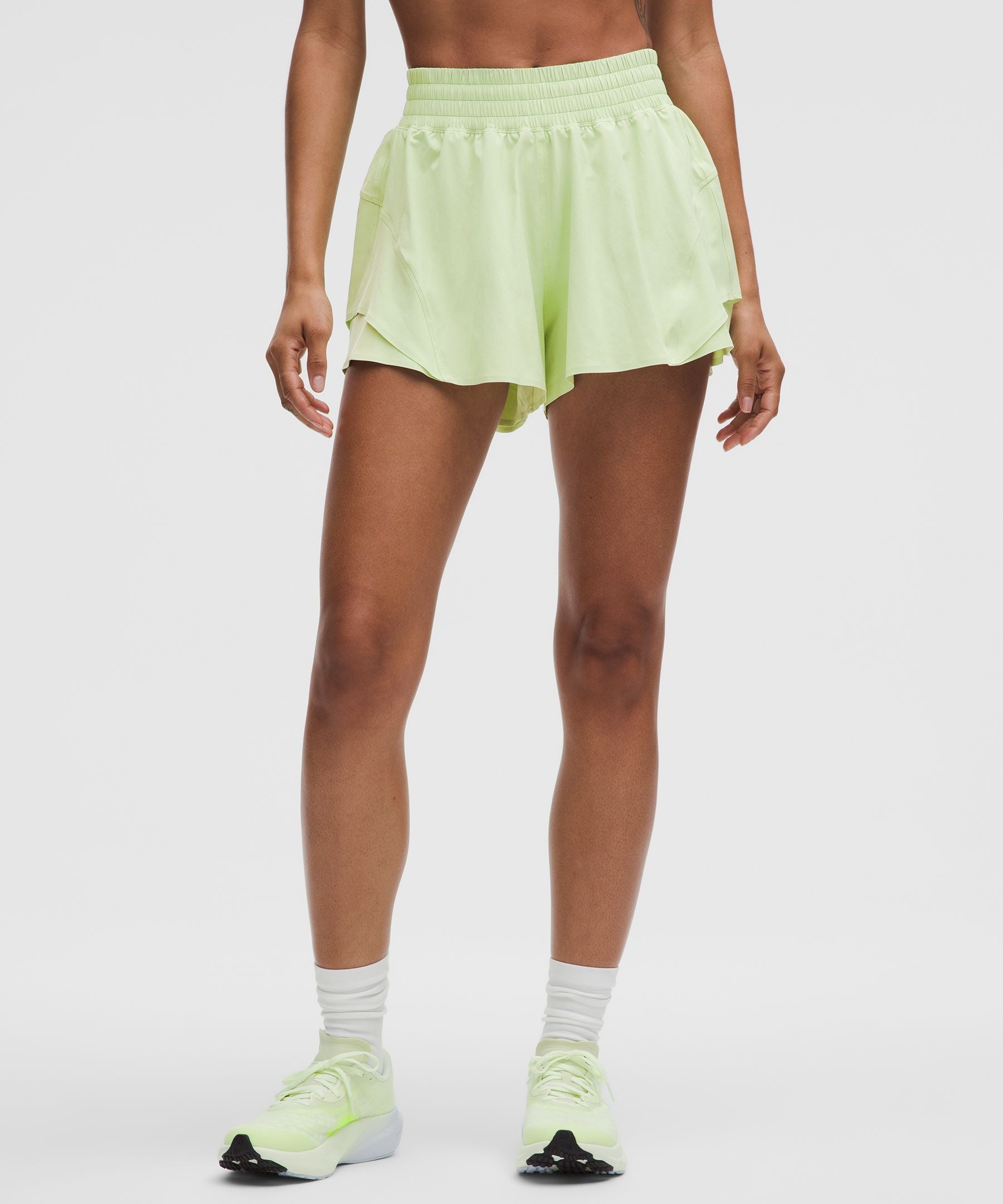 Lululemon Shake It Out High-Rise Running Short 2.5" Lemongrass