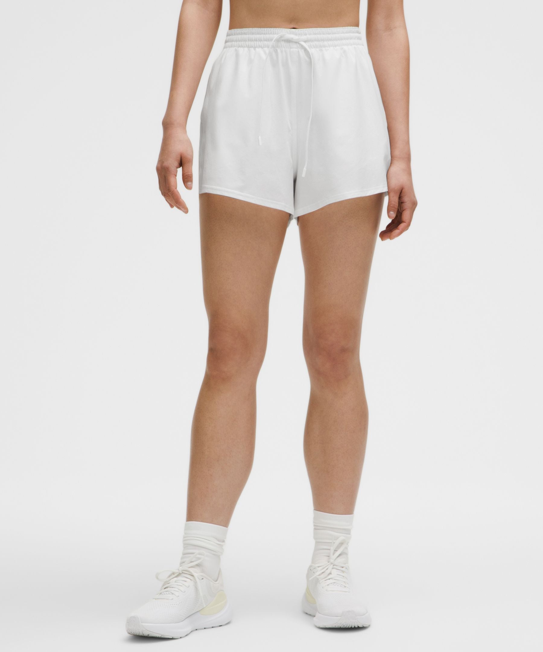 Lululemon Court Rival High-Rise Short 3" White