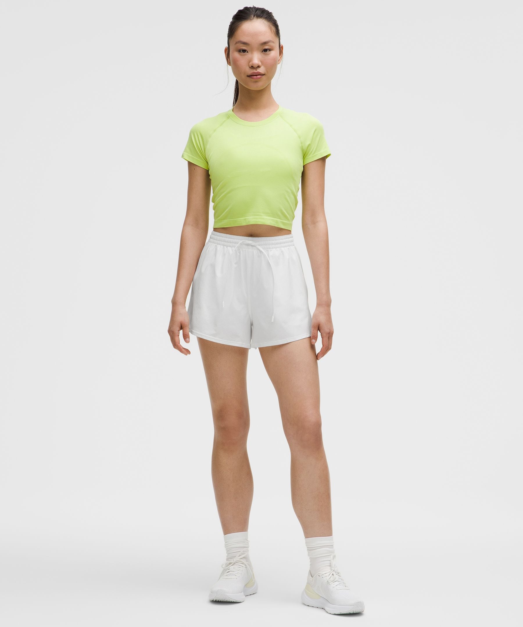 Lululemon Court Rival High-Rise Short 3" White