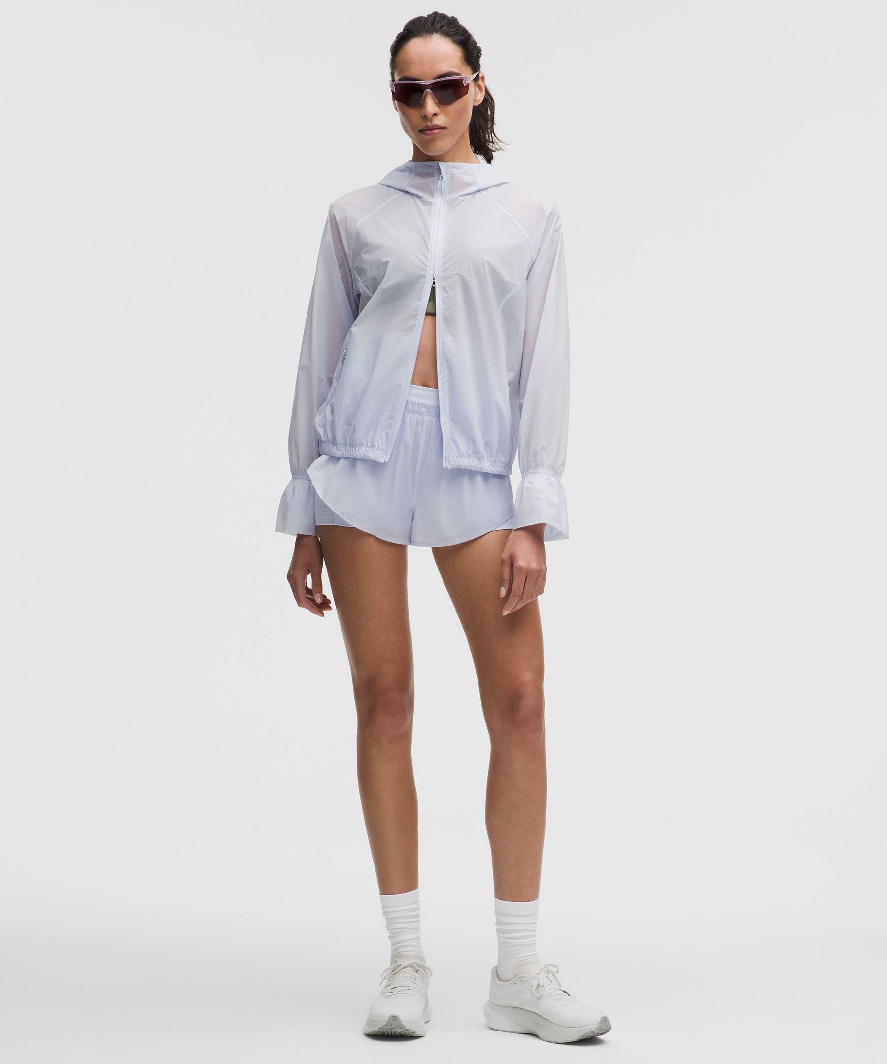 Lululemon Translucent 2-in-1 High-Rise Short 3" Serene Blue