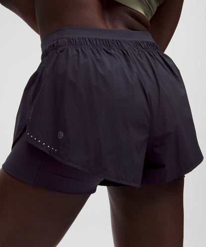 Lululemon Translucent 2-in-1 High-Rise Short 3" Nightmoth