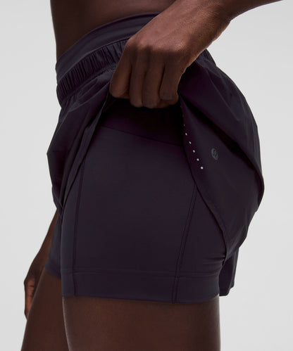 Lululemon Translucent 2-in-1 High-Rise Short 3" Nightmoth