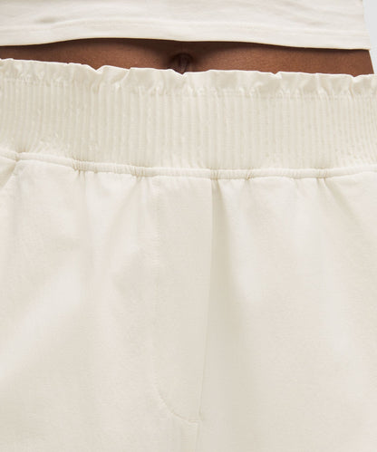 Lululemon Women's Stretch Woven Ruffle-Waist High-Rise Short 9"