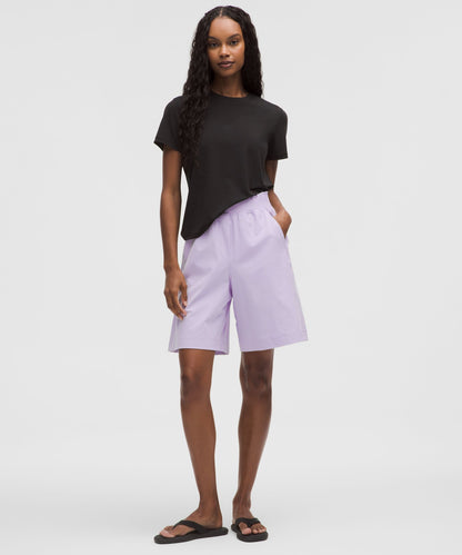 Lululemon Women's Stretch Woven Ruffle-Waist High-Rise Short 9"